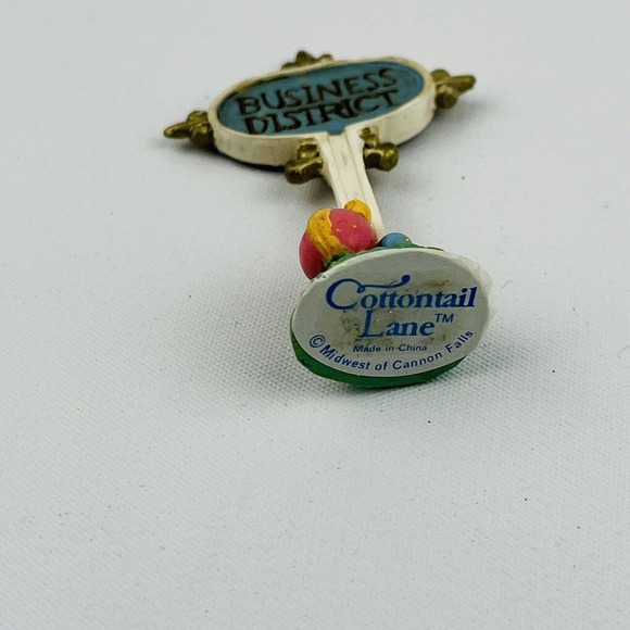 Cottontail Lane Business District Resin Sign Egg Easter Midwest of Cannon Falls - Picture 5 of 5